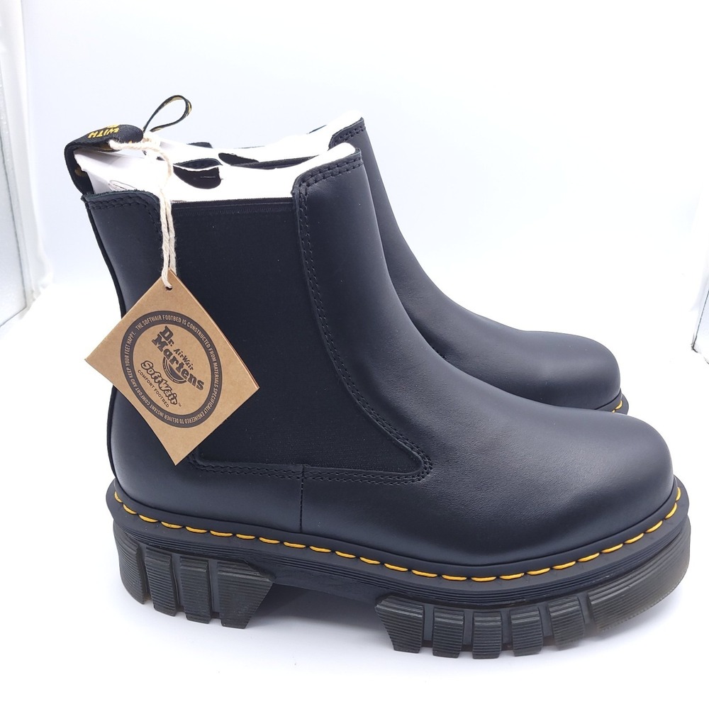 Dr. Martens Audrick Chelsea Boots Womens US 9 EU 41 Black Nappa Leather 27148001